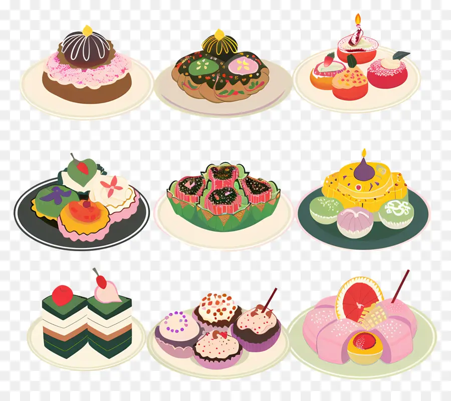 Doces De Diwali，Decorações De Bolos PNG