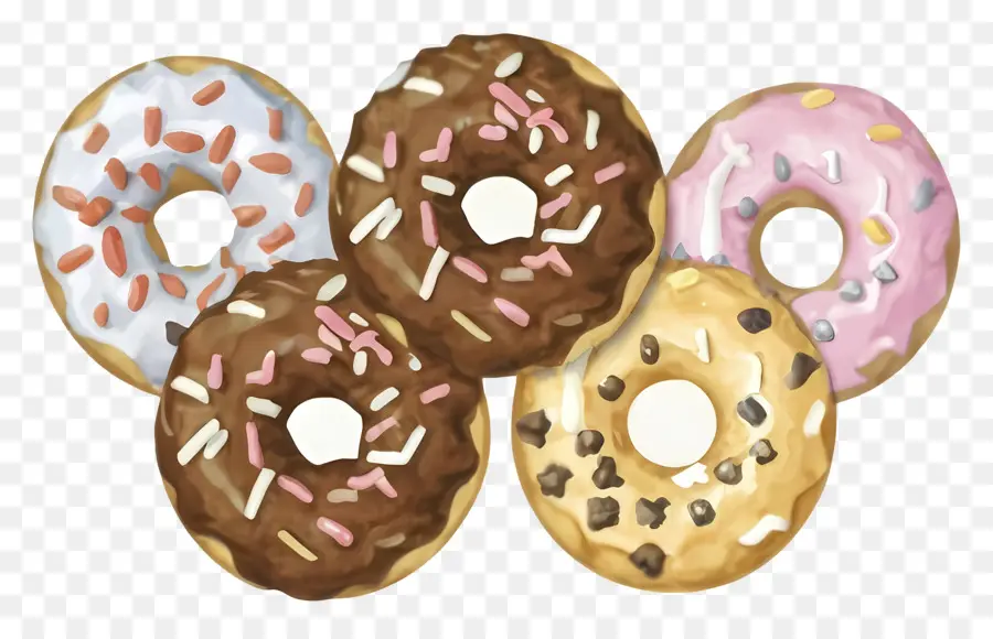 Donuts De Chocolate，Donuts PNG