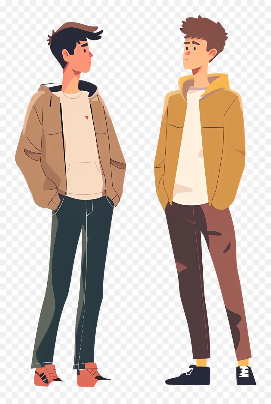 Dos Desenhos Animados De Meninos，Moda Casual PNG