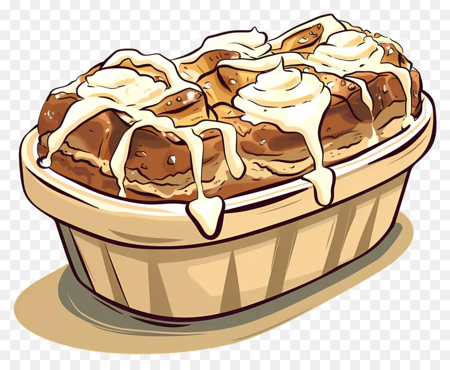 Pudim De Pão，Rolos De Canela PNG