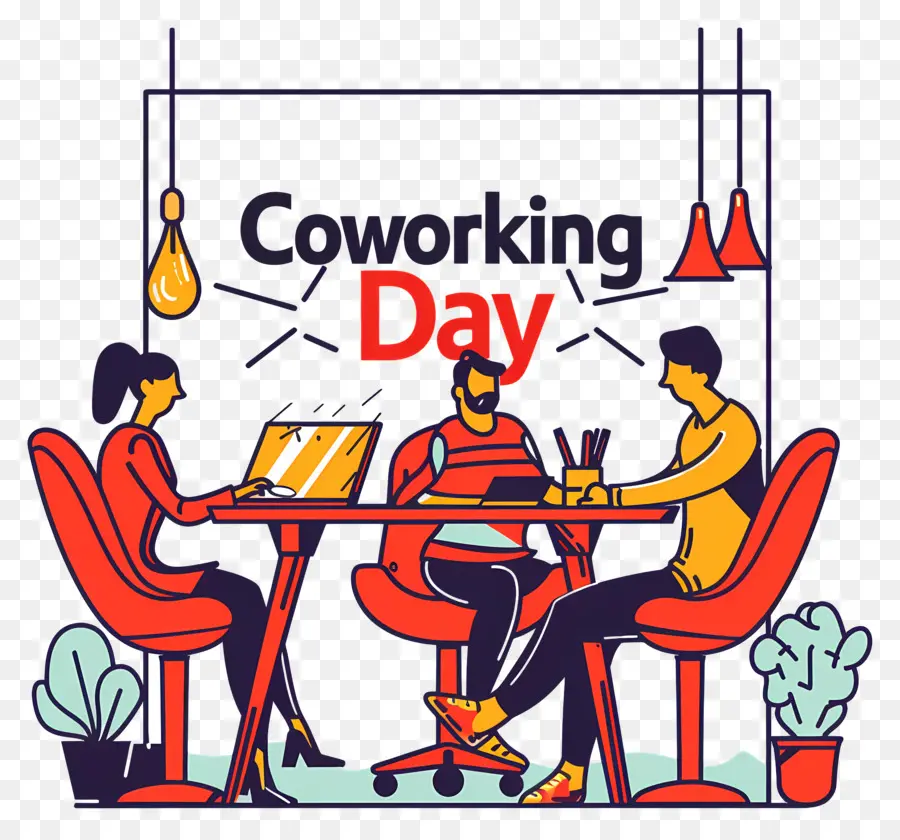 Dia De Coworking，Colaboração PNG