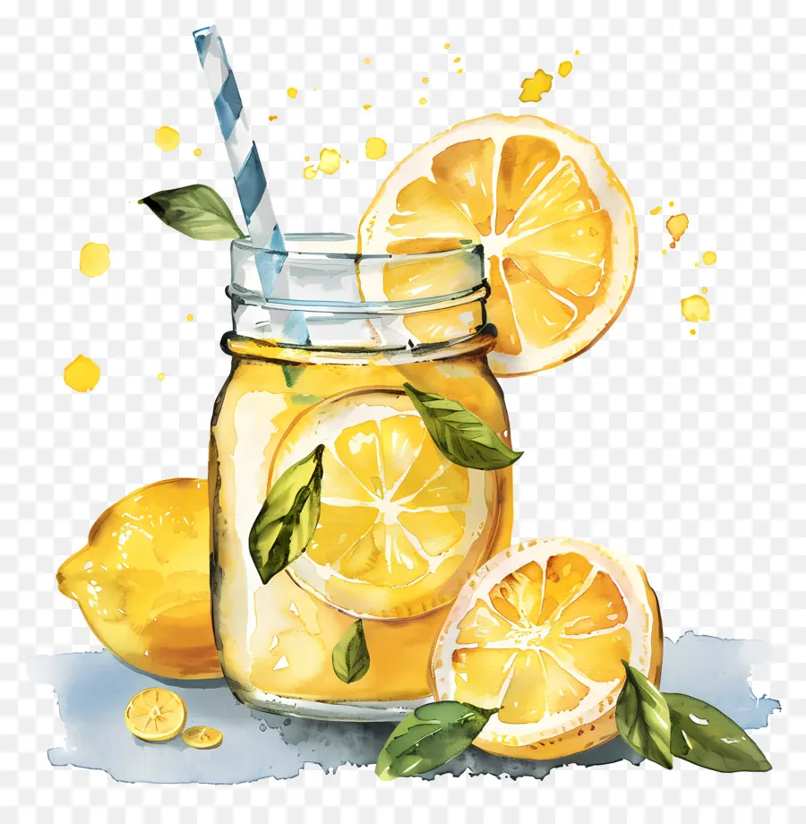 Limonada，Frasco De Pedreiro PNG