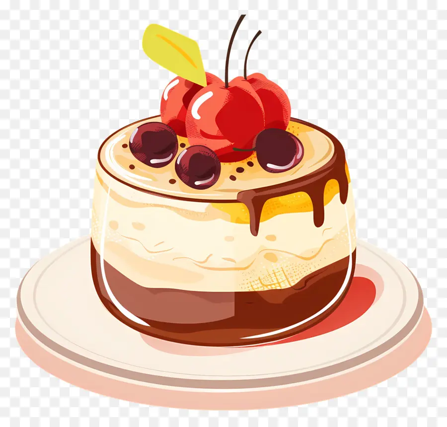 Pudim De Bolo，Torta De Chocolate PNG