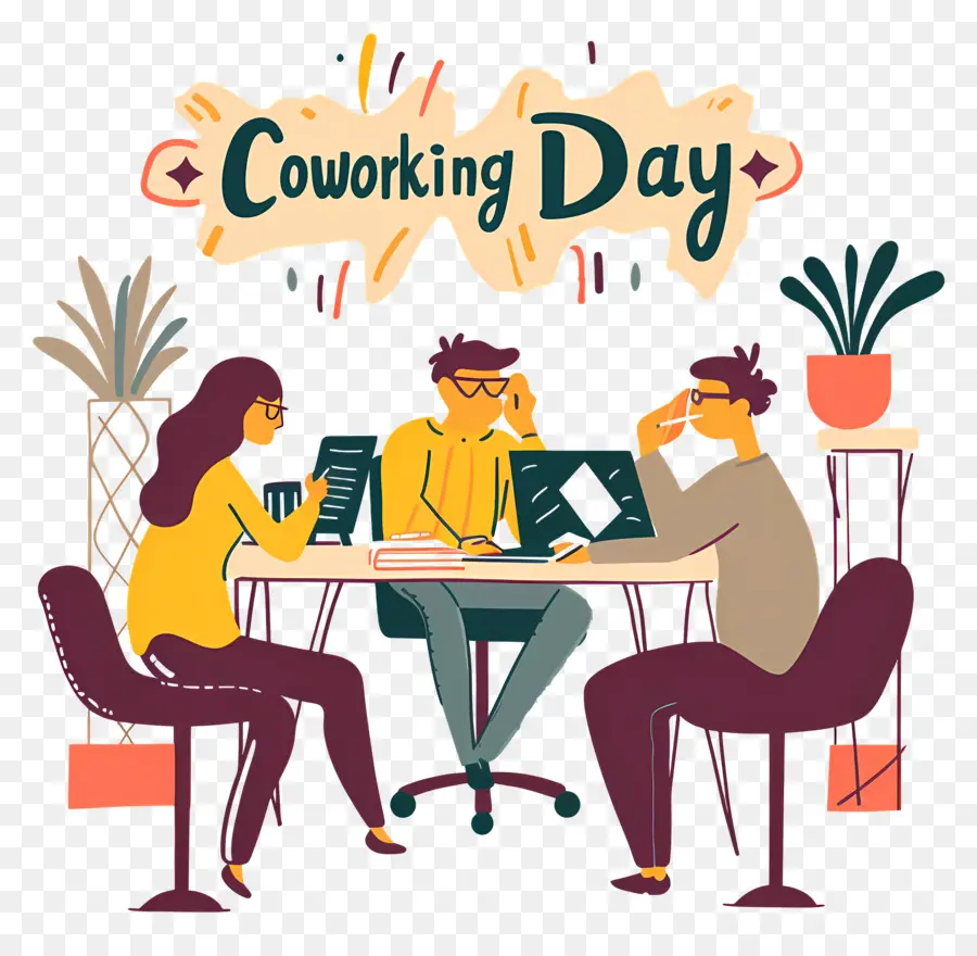 Dia De Coworking，Coworking PNG