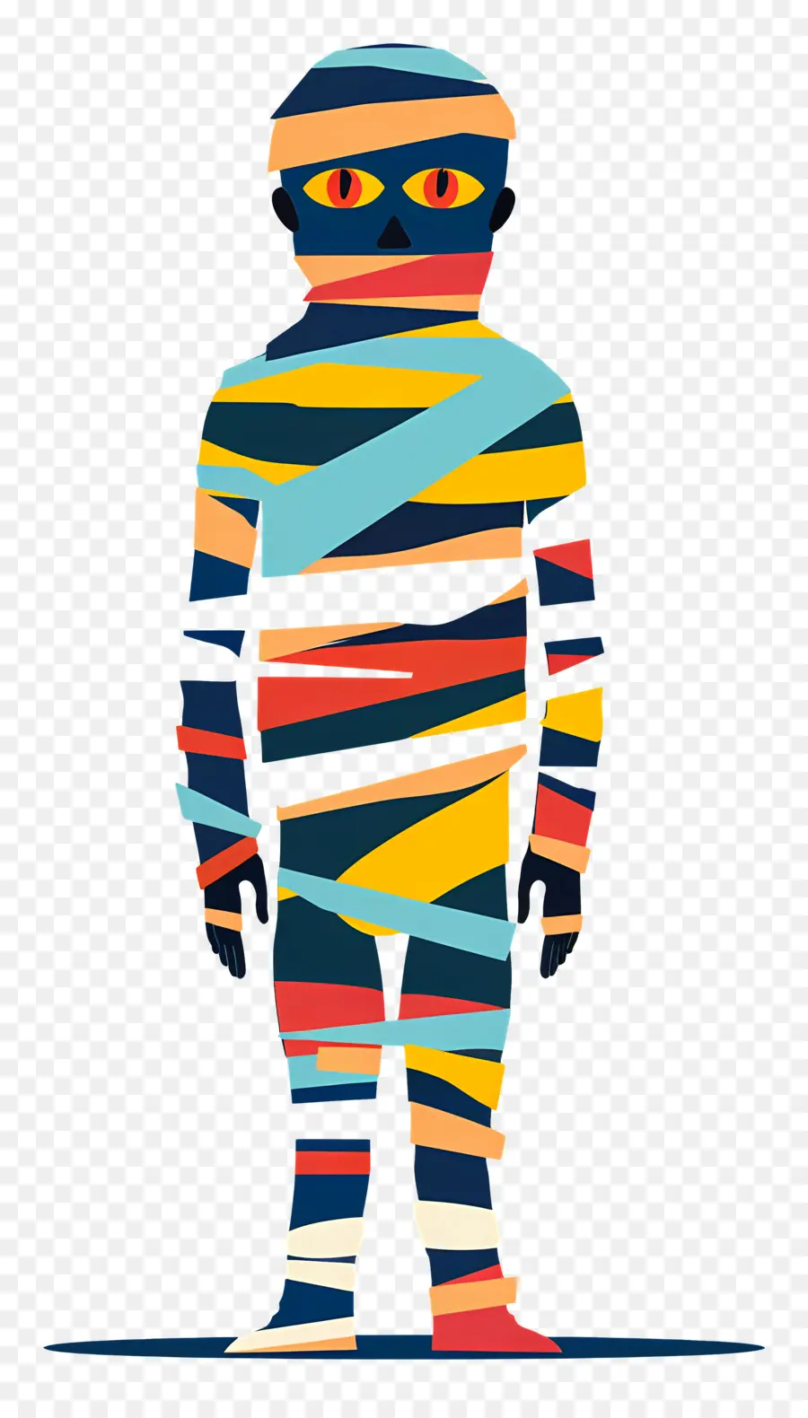 Múmia，Roupas Coloridas PNG