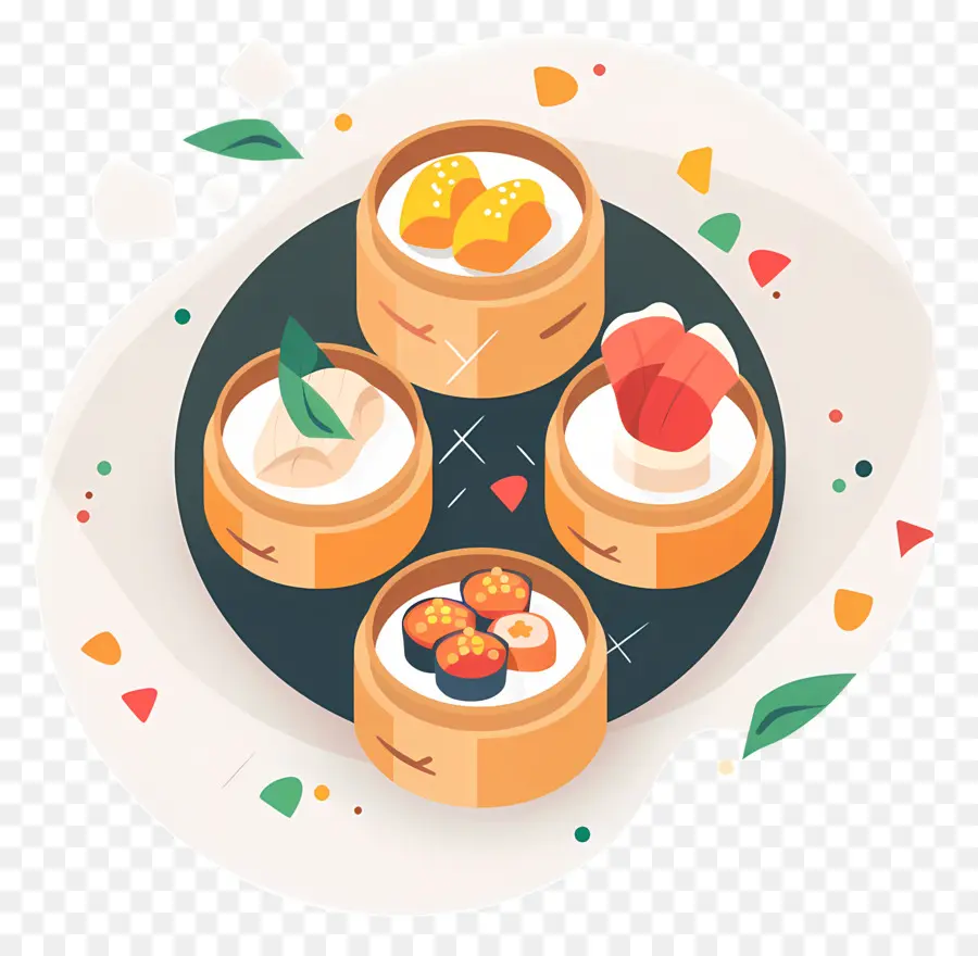 Dim Sum，Legumes Fatiados PNG