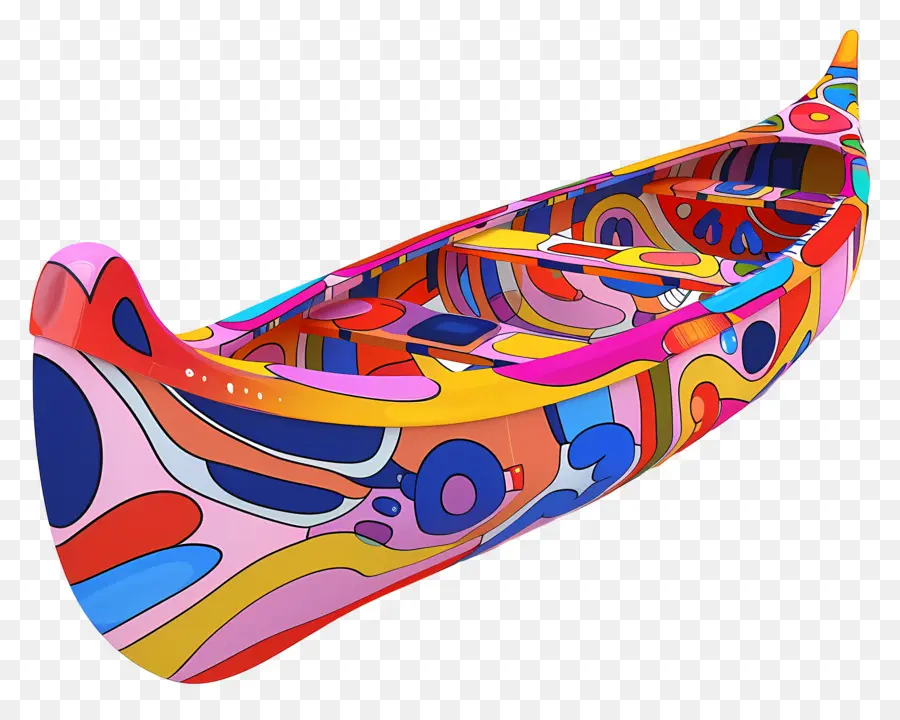 Canoa De Desenho Animado，A Arte Abstrata PNG