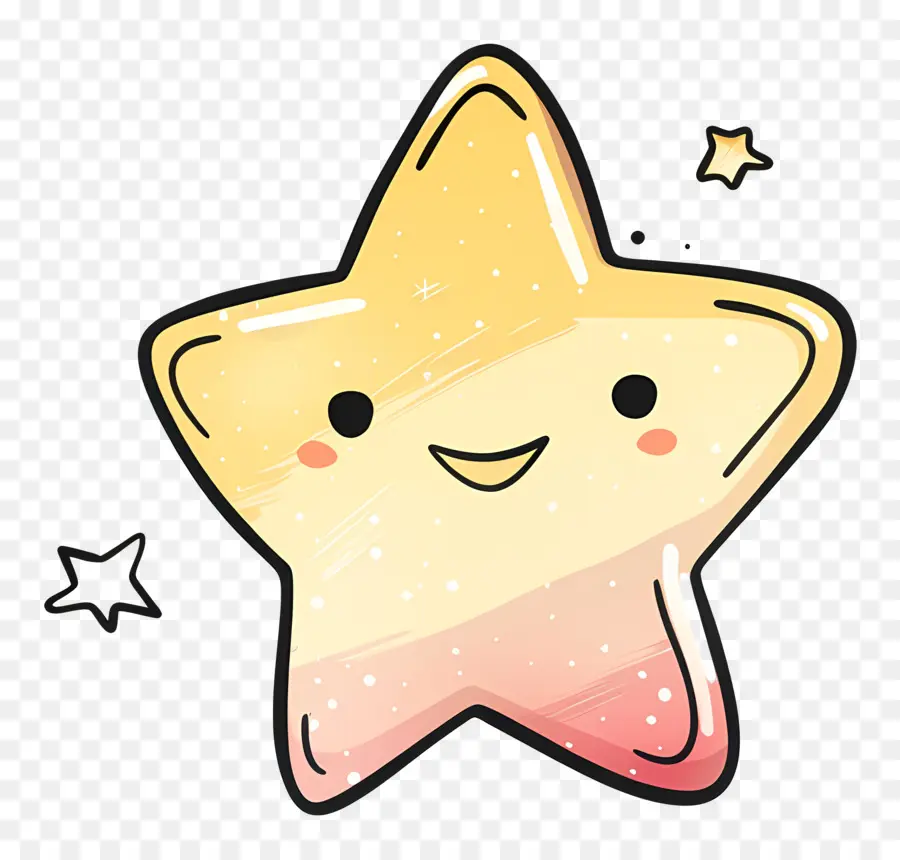 Doodle Estrelas，Smiley Face PNG