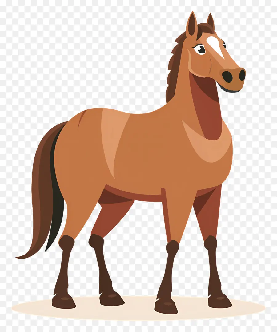 Desenho Animado Cavalo，Cavalo Castanho PNG