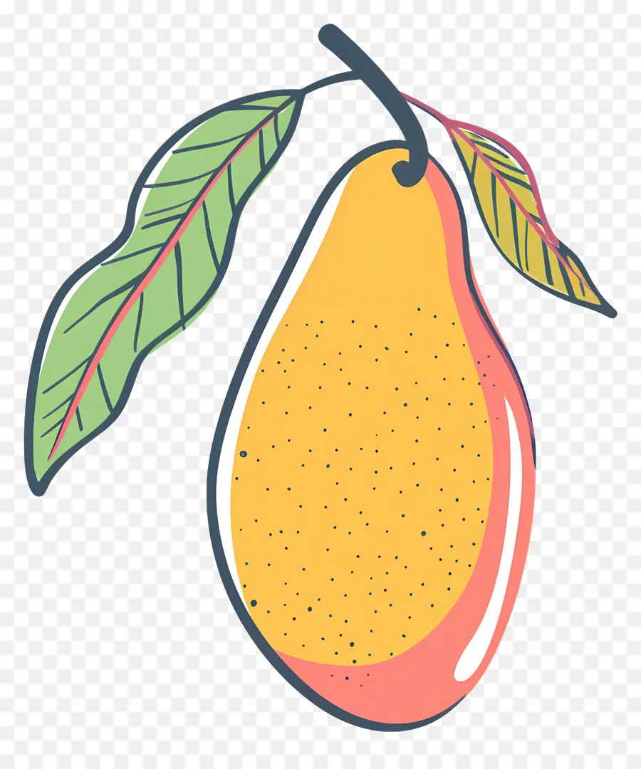 Doodle Mango，Mango PNG