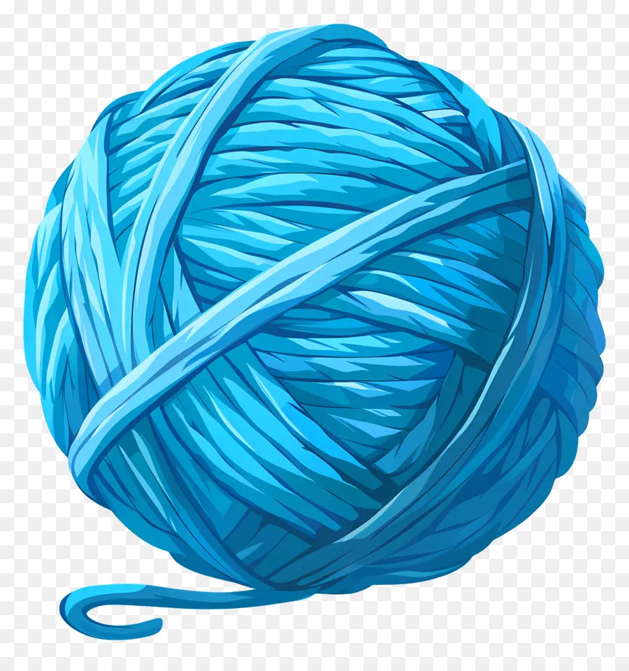 Bola De Fio Azul，Fio Azul PNG