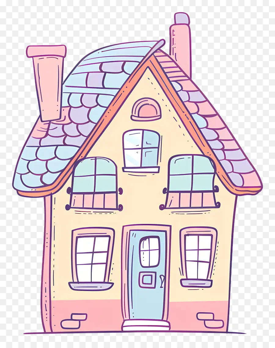 Doodle House，Cartoon Casa PNG