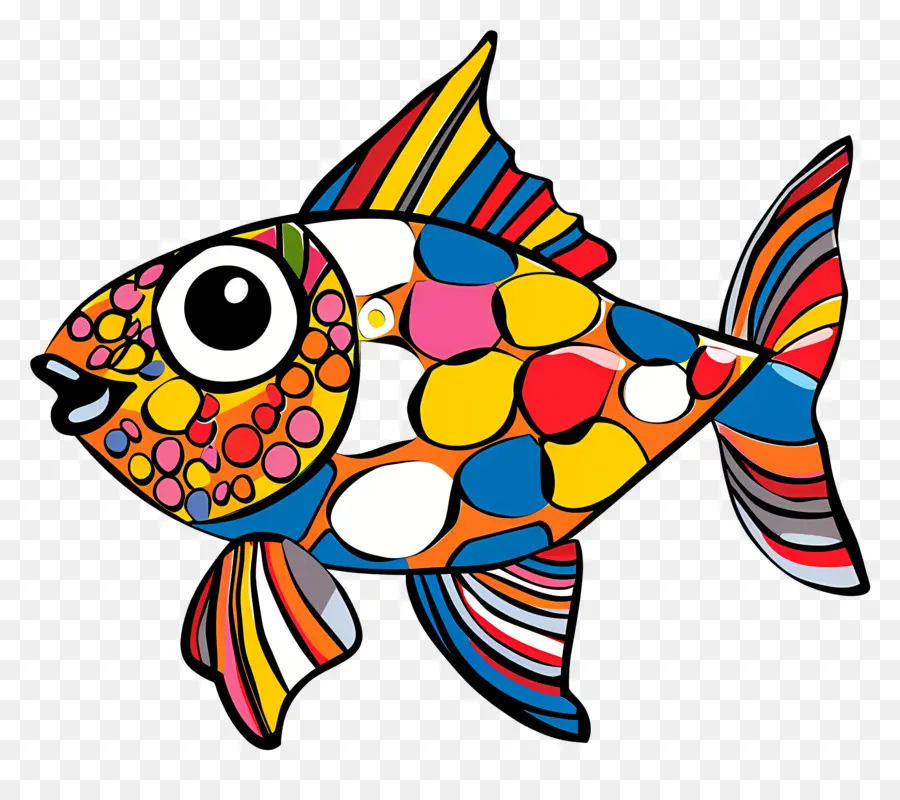 Cartoon Peixe，Peixes Coloridos PNG