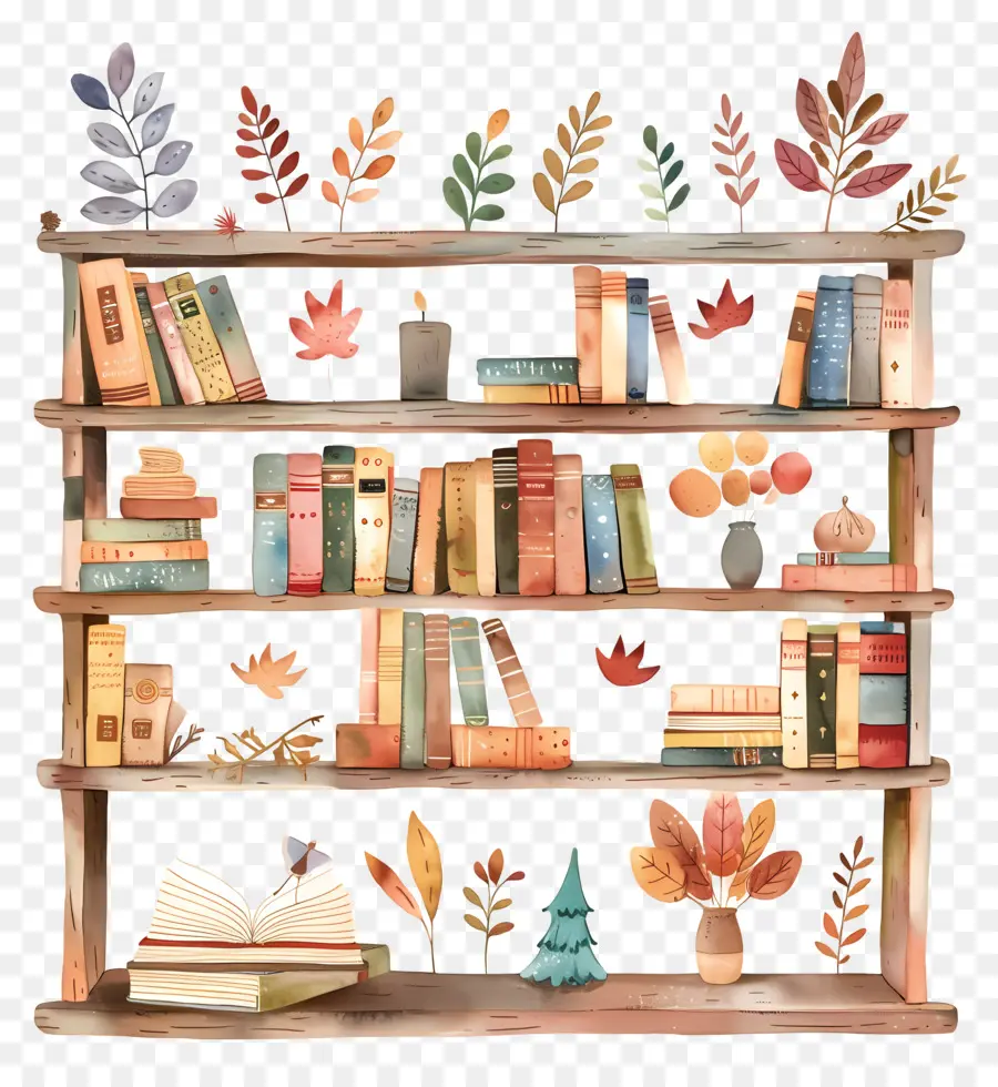 Biblioteca，Estante PNG