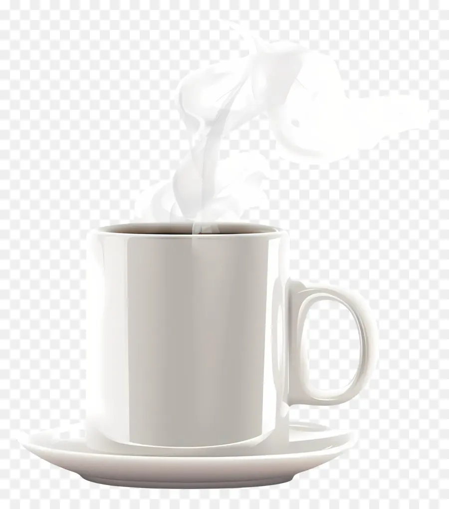 Caneca De Café，Caneca De Porcelana Branca PNG