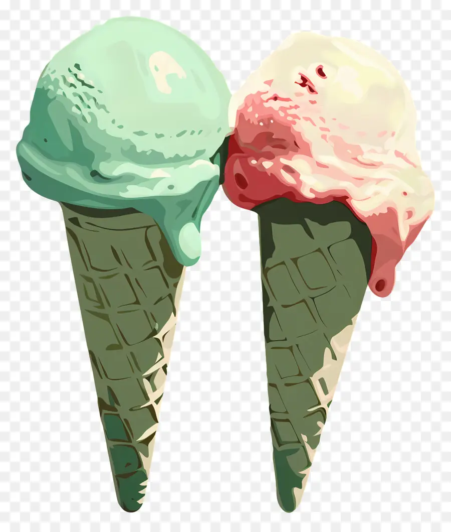 Sorvete De Clipart，Cones De Sorvete PNG