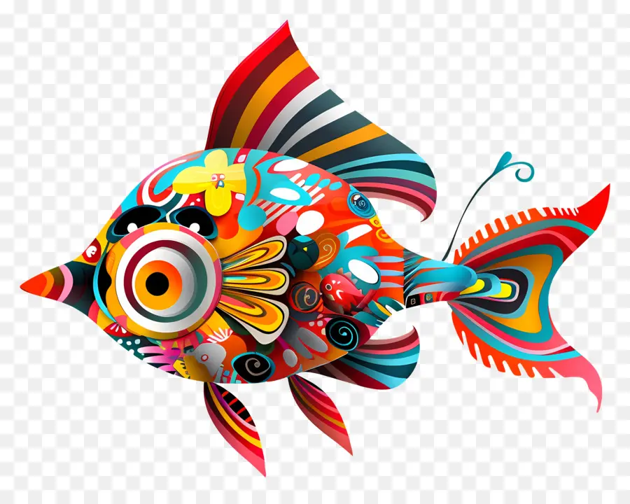 Cartoon Peixe，Peixes Coloridos PNG