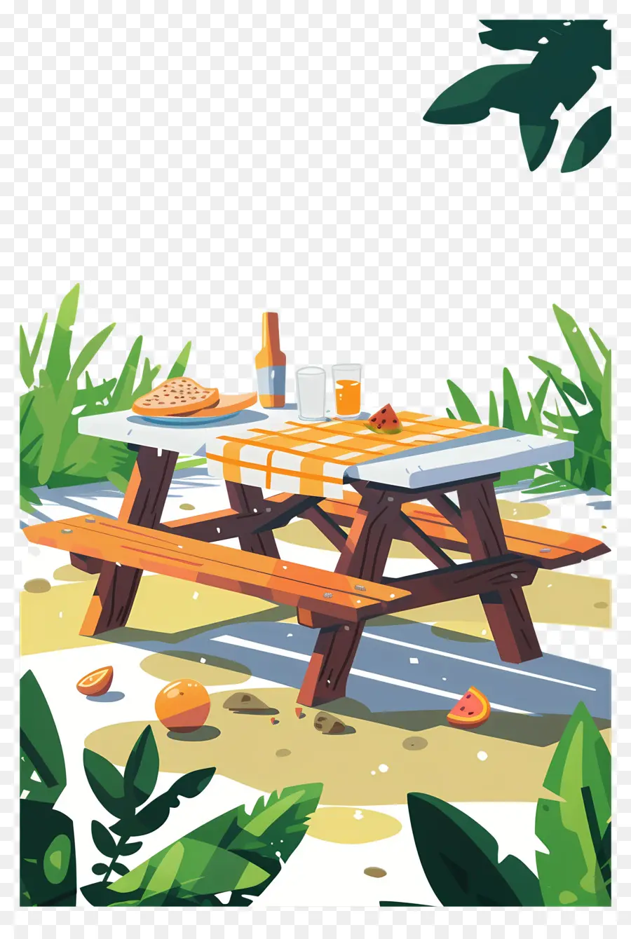 Mesa De Piquenique，Piquenique PNG