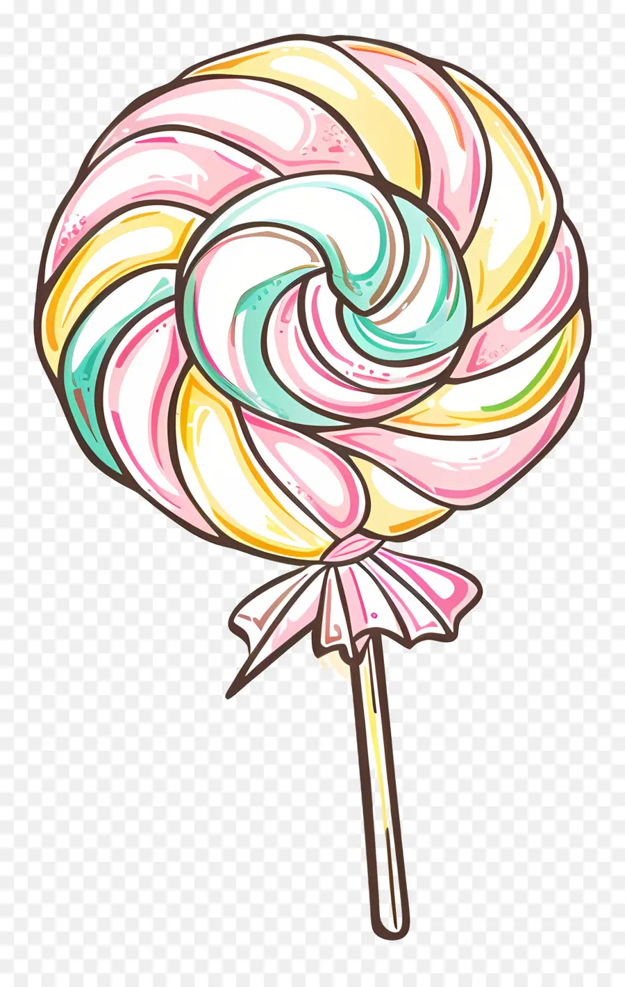 Doodle Candy，Pirulito PNG