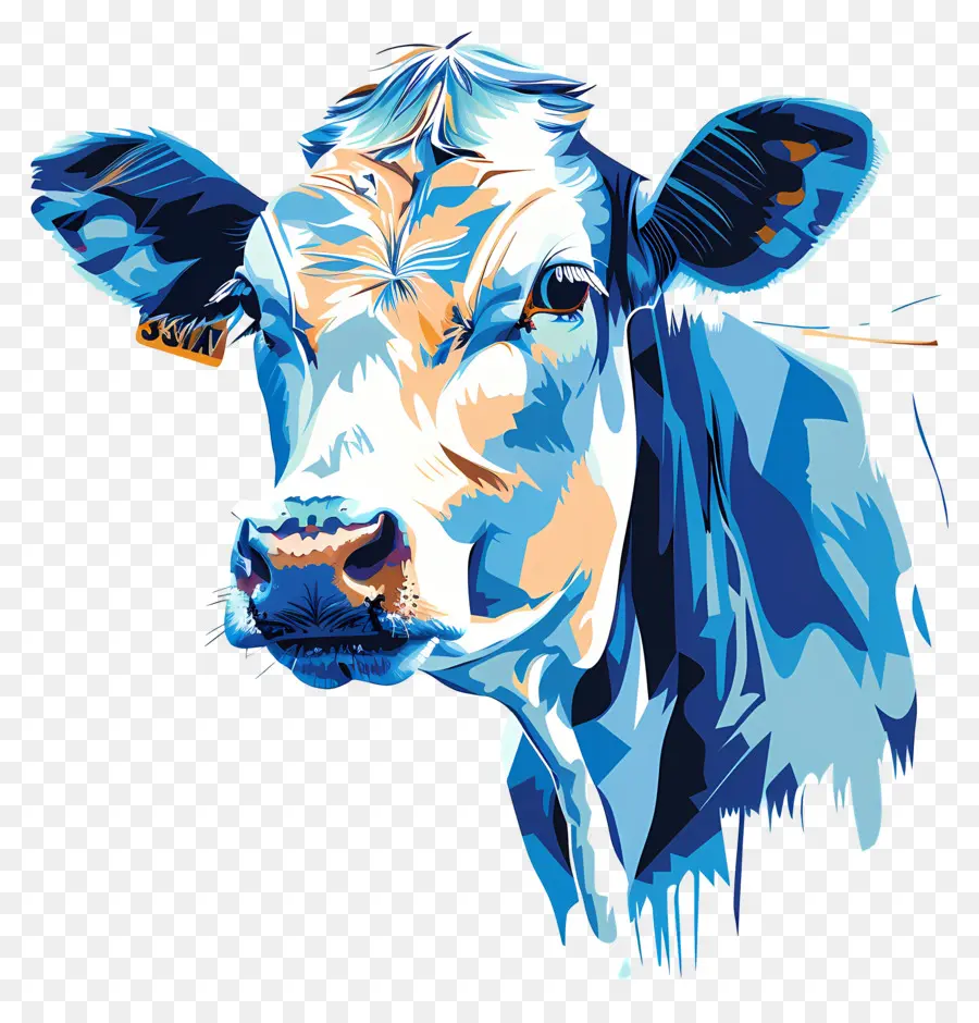 Cow，Azul Vaca PNG