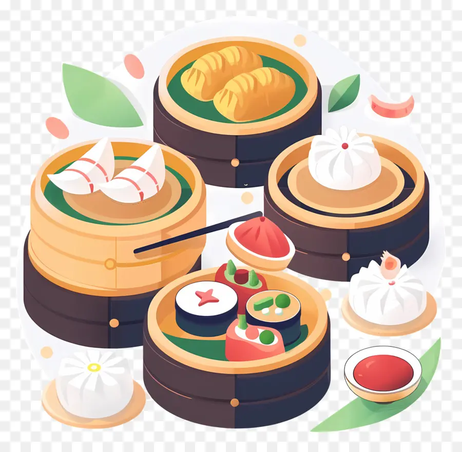 Dim Sum，Cozinha Chinesa PNG