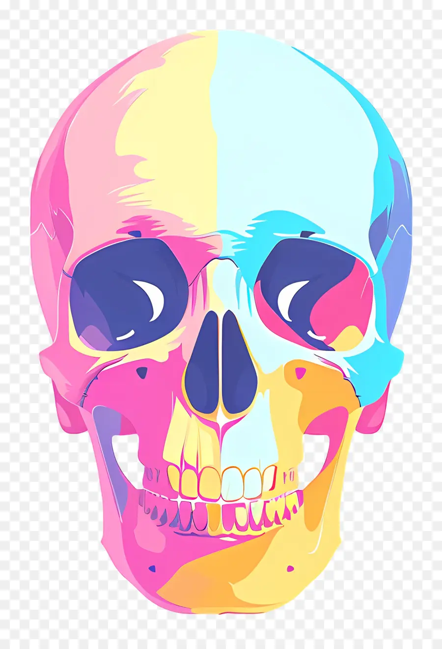 Crânio，Skull Abstrato PNG