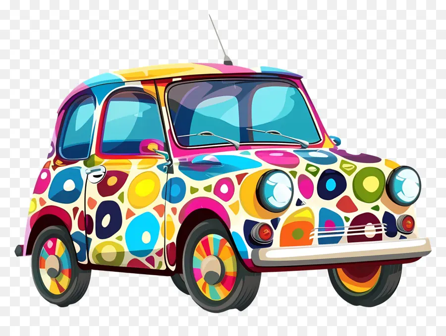 Carro De Desenho Animado，Carro Colorido PNG