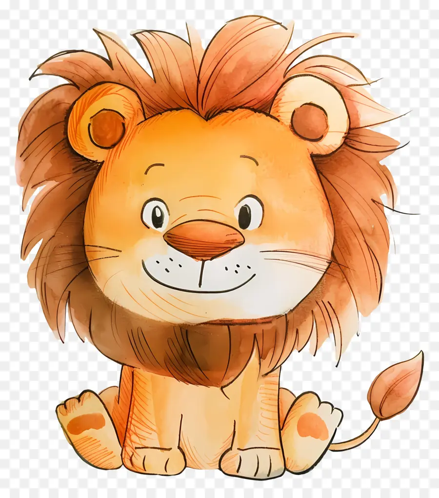 Doodle Lion，Leão PNG