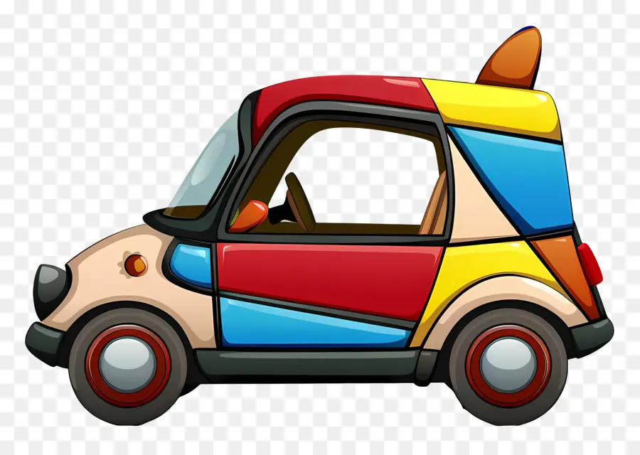 Cartoon Carro，Carro Colorido PNG