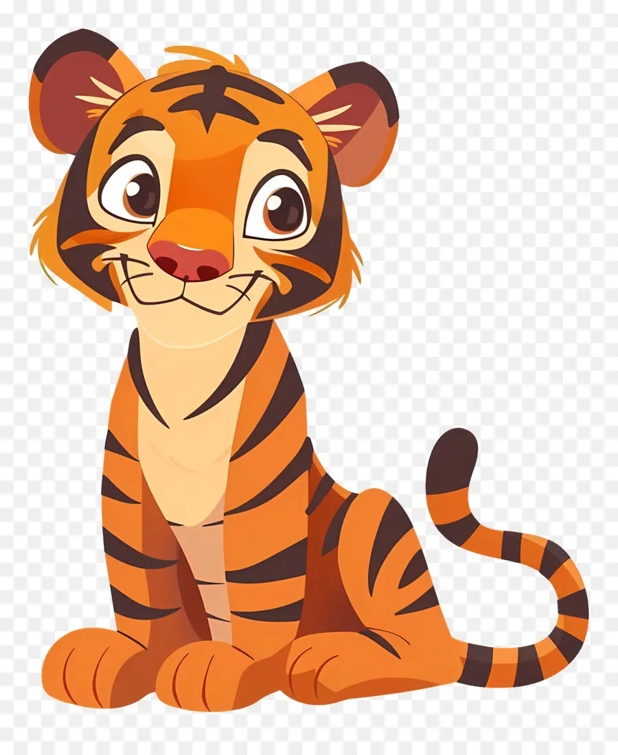 Cartoon Tigre，Filhote De Tigre PNG