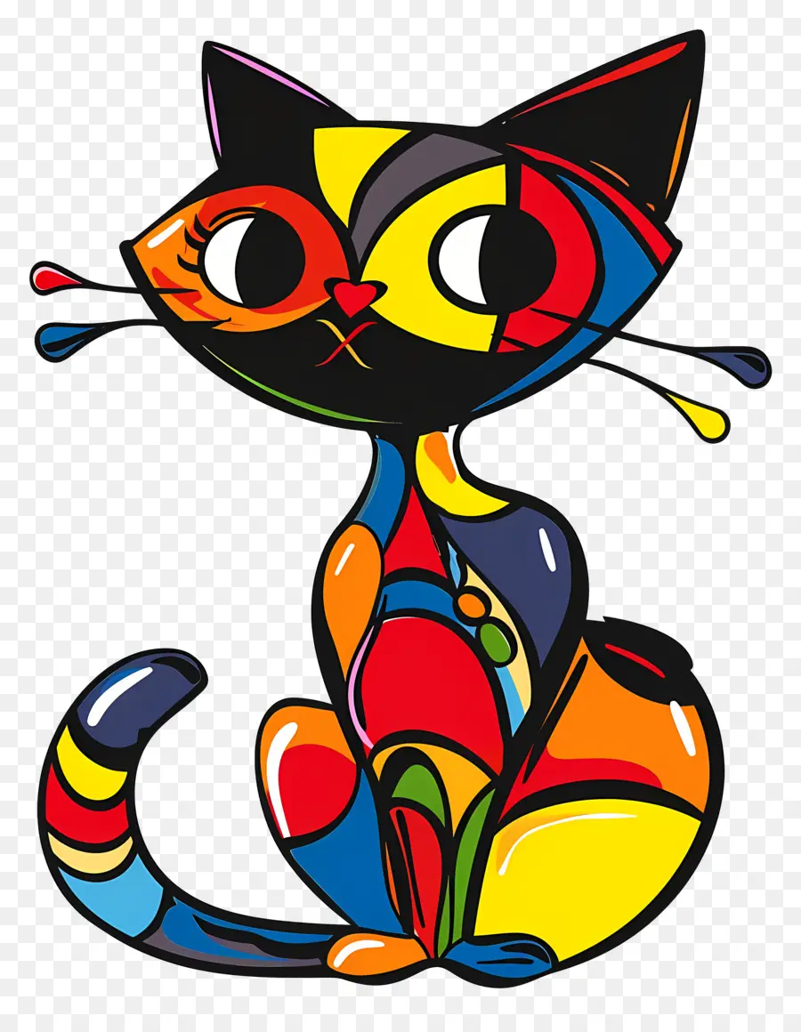 Gato Dos Desenhos Animados，Colorido Gato PNG