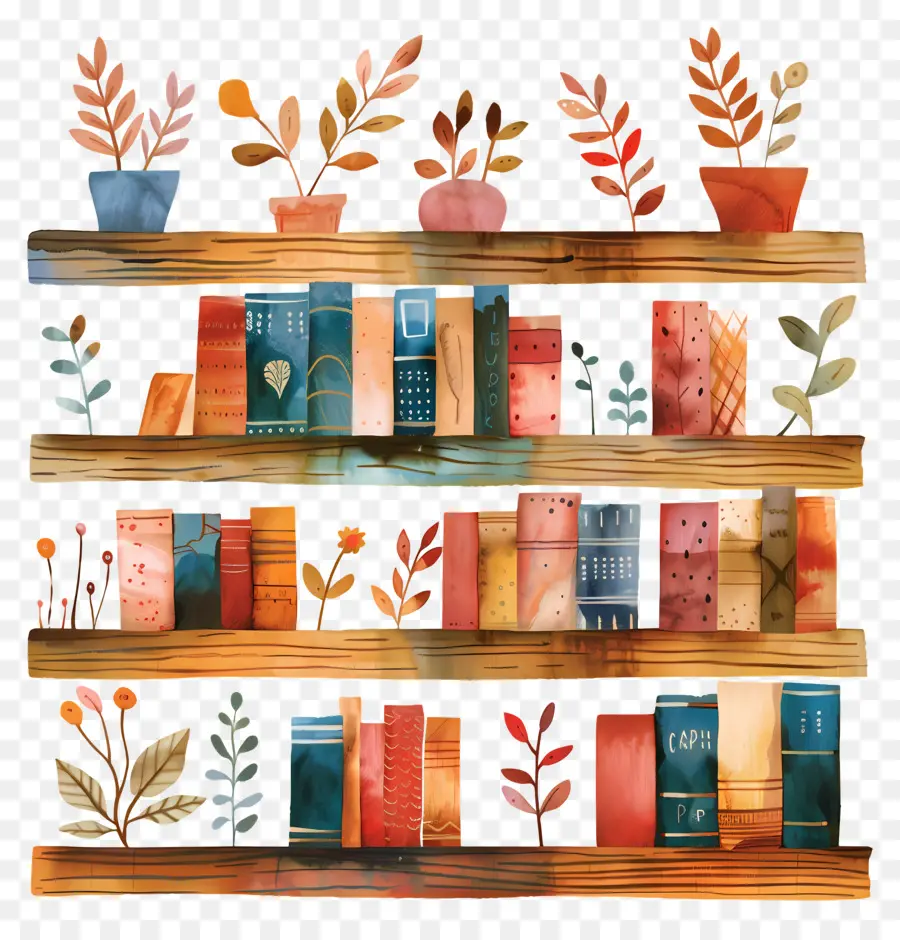 Biblioteca，Bookshelf PNG