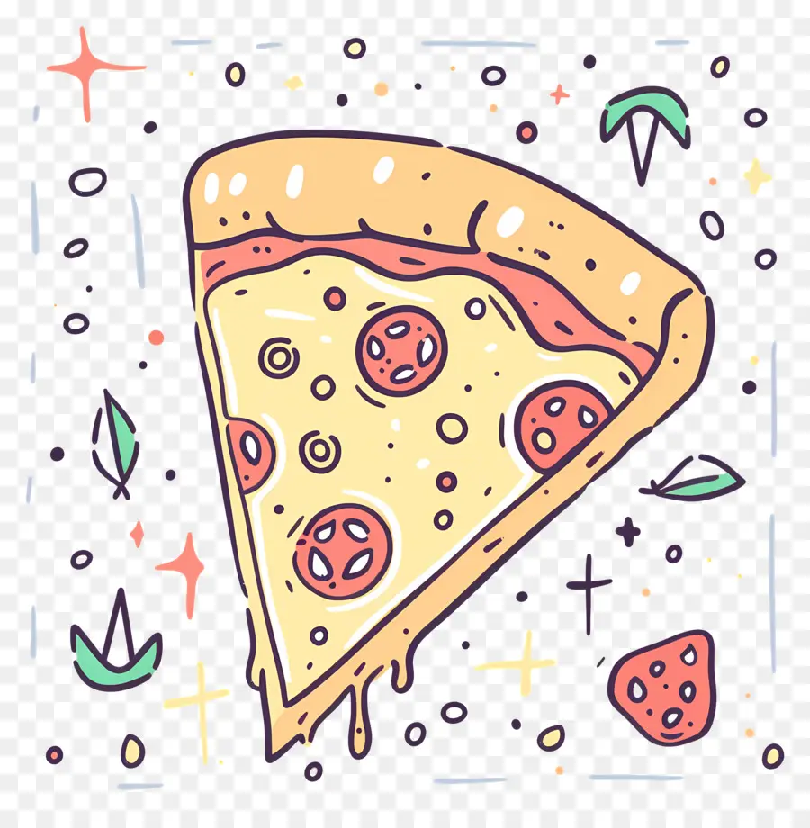 Doodle Pizza，Pizza PNG