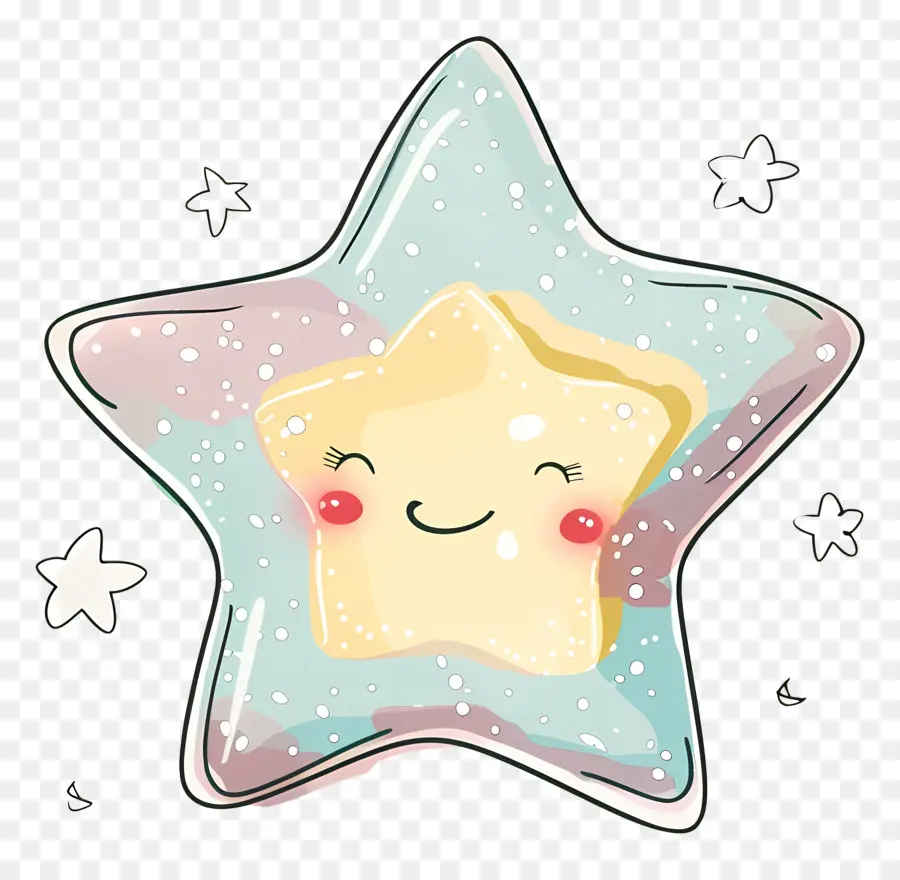 Doodle Estrelas，Ilustração Dos Desenhos Animados PNG