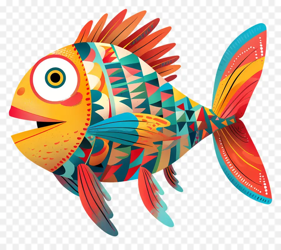 Cartoon Peixe，Peixes Coloridos PNG