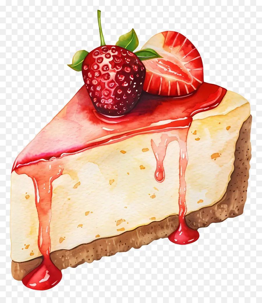 Cheesecake，Morangos PNG