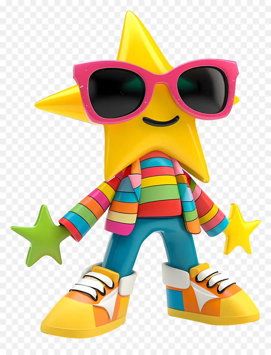 Cartoon Estrelas，óculos De Sol PNG