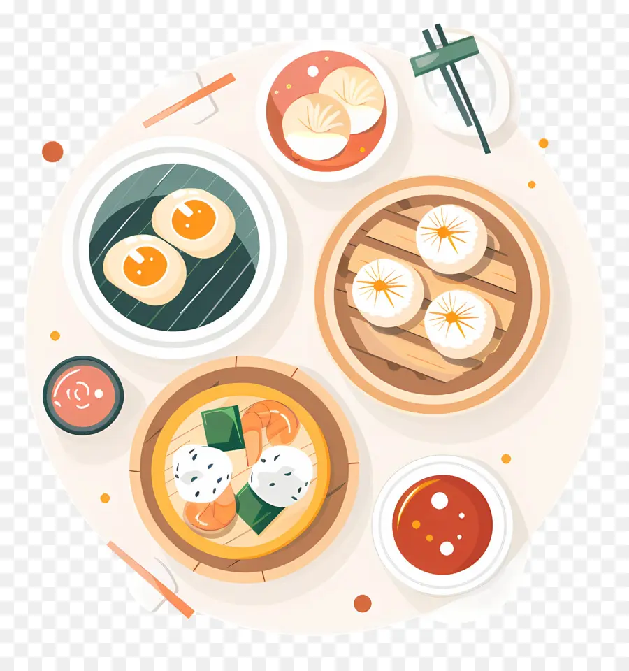 Dim Sum，Alimentos PNG