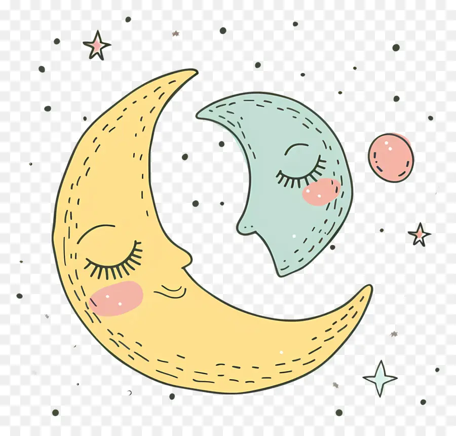 Doodle Moon，Lua PNG