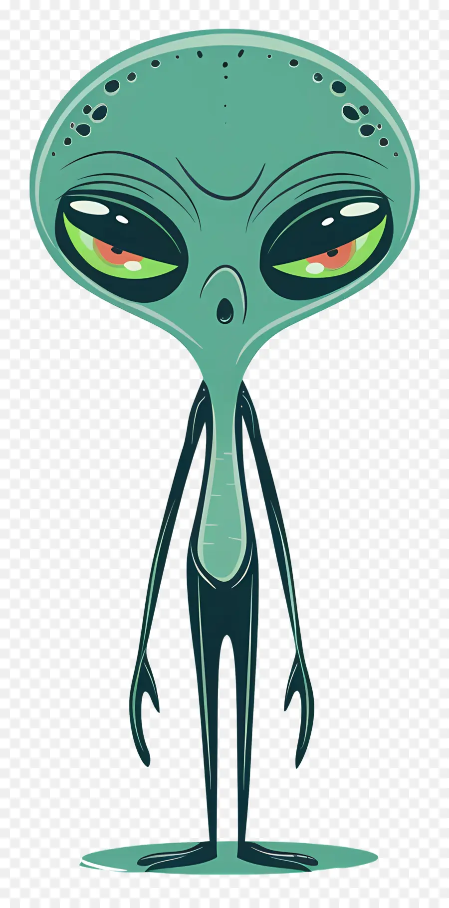 Cartoon Alienígena，Alien PNG