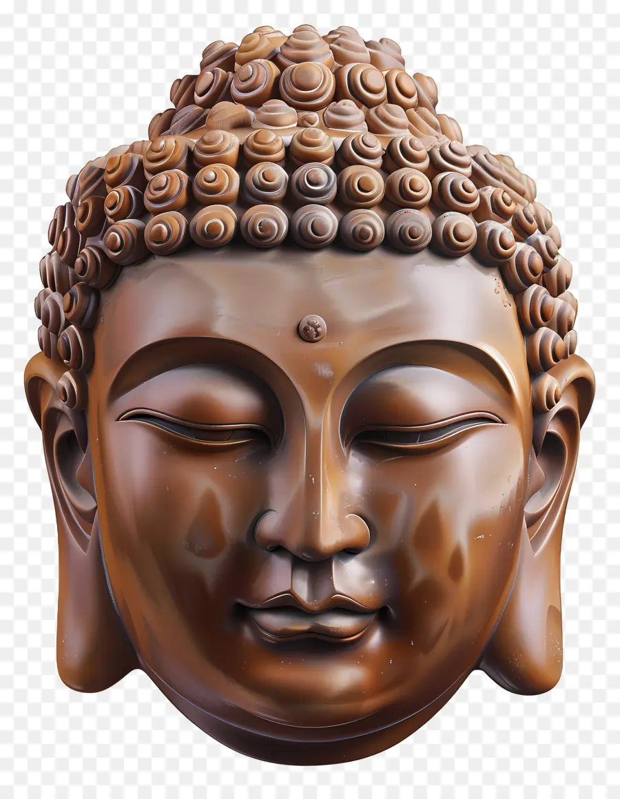 Buda Cabeça，Escultura De Chocolate PNG