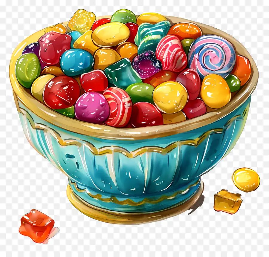 Uma Tigela De Doces，Candy PNG