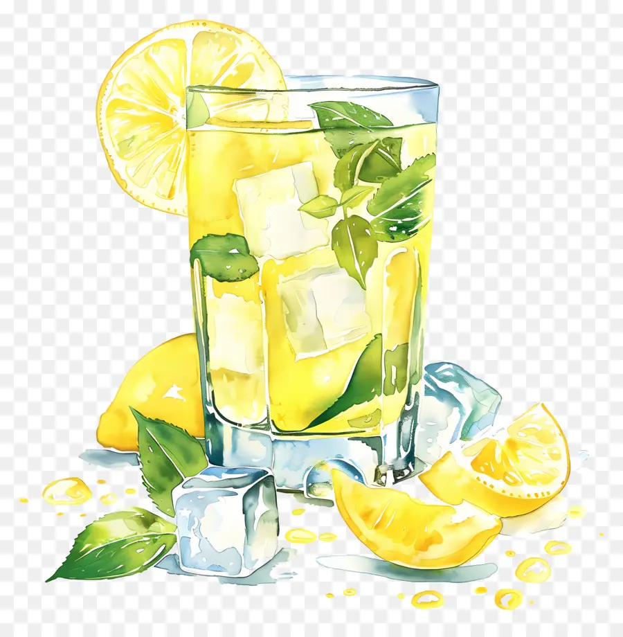 Limonada，Cubos De Gelo PNG