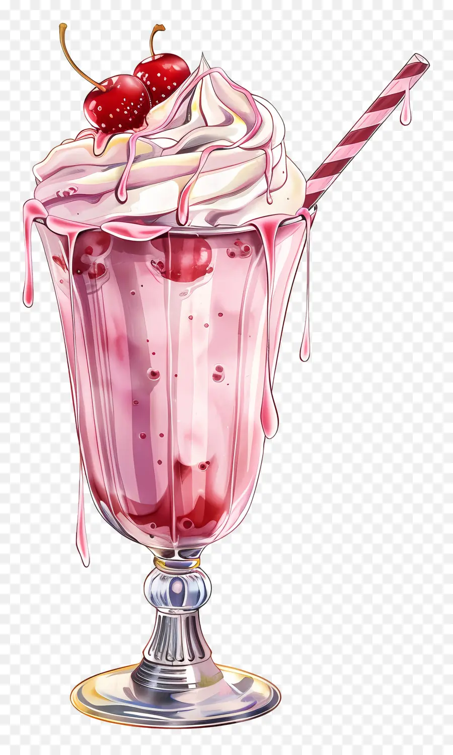 Copo De Milkshake，Milkshake De Morango PNG