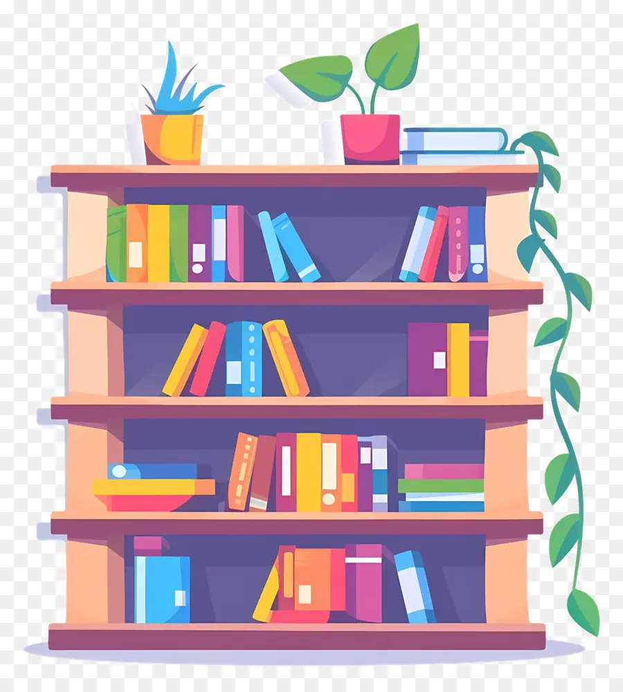 Bookshelf，Livros PNG