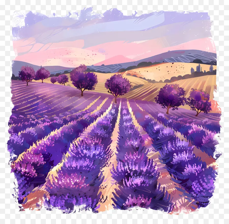 Campo De Lavanda，Lavanda PNG