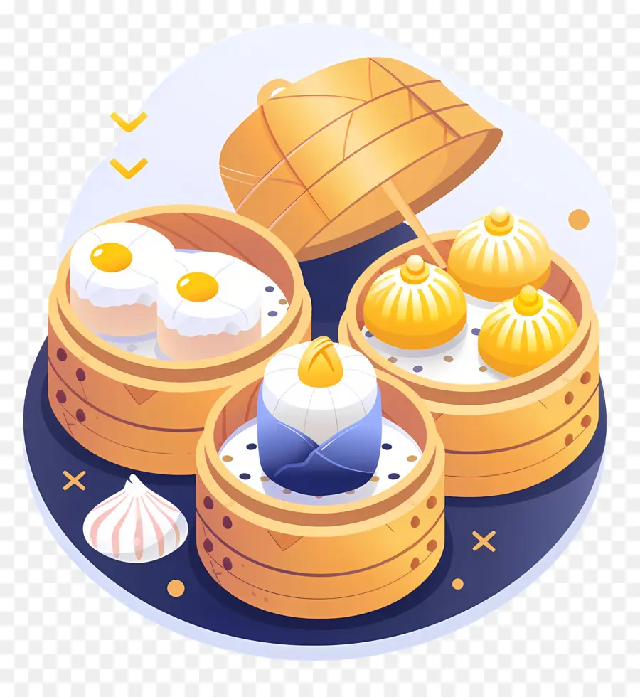 Dim Sum，Cozinha Asiática PNG