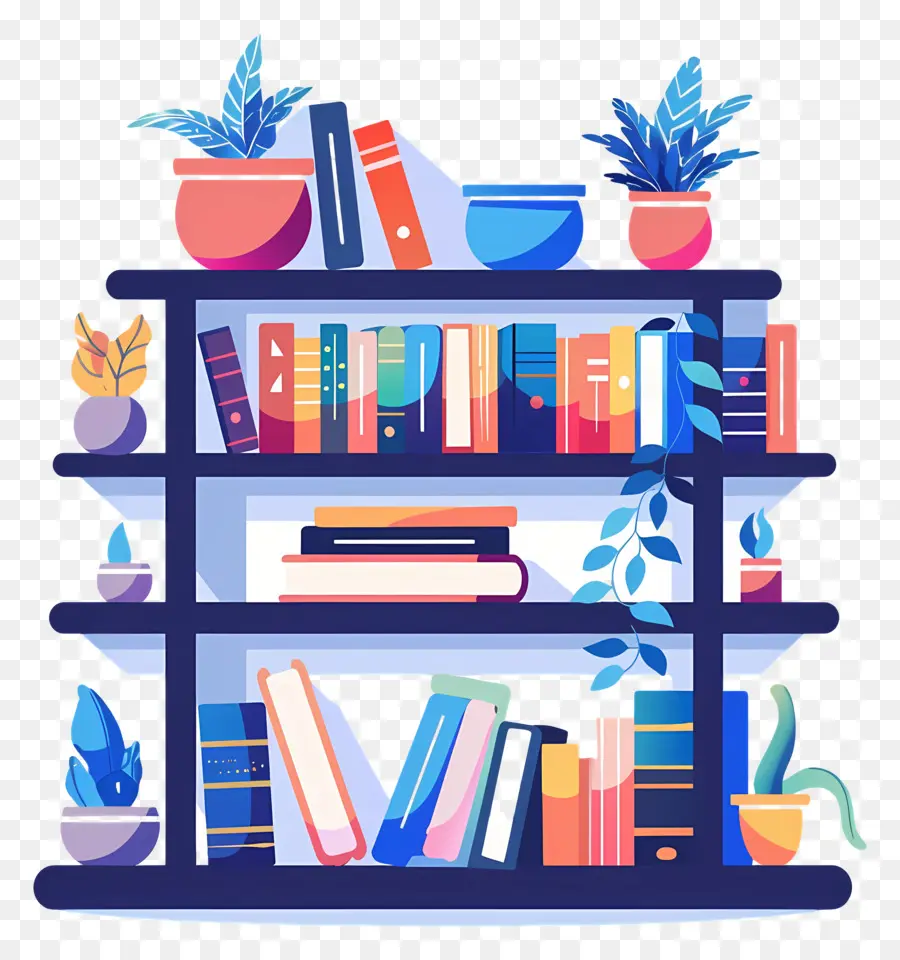 Bookshelf，Livros PNG