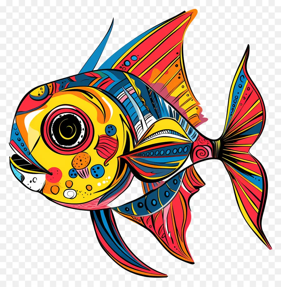 Cartoon Peixe，Peixes Coloridos PNG