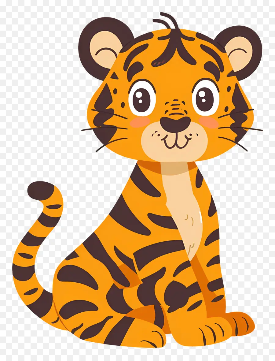 Cartoon Tigre，Filhote De Tigre PNG